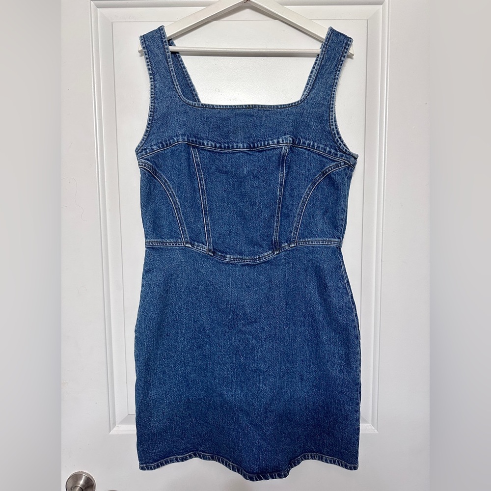 Reformation Jeans Size XL denim zip dress